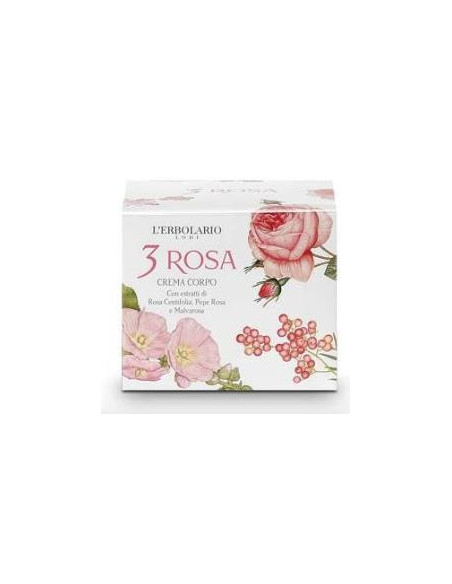 3 rosa crema corpo 200ml