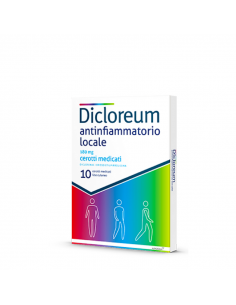 Dicloreum antinfiammatorio locale per mal di schiena 10 cerotti medicati 180 mg