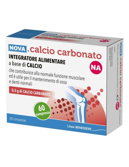 Nova calcio carb na0,5g 60 compresse