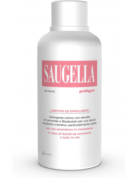 Saugella Poligyn per donne in menopausa o con bruciore PH neutro 500ml