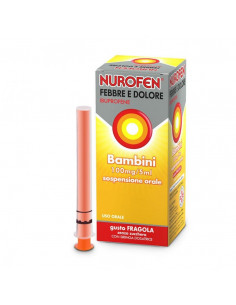 Nurofen Febbre e Dolore ibuprofene sciroppo 3+ mesi fragola 100mg/5ml 150ml