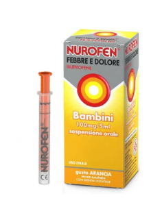 Nurofen Febbre e Dolore ibuprofene sciroppo 3+ mesi arancia 100mg/5ml 150ml