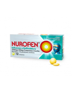 Nurofen Influenza e Raffreddore ibuprofene 12+ anni 200mg + 30mg 12 cpr