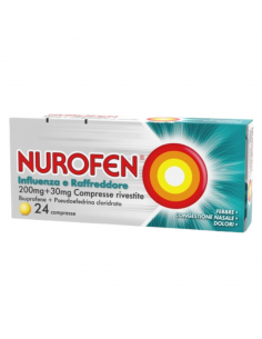 Nurofen Influenza e Raffreddore ibuprofene 12+ anni 200mg + 30mg 24 cpr