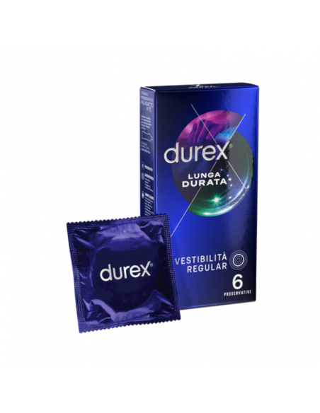 Durex Lunga Durata profilattici per un piacere prolungato 6 pezzi