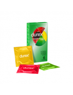 Durex Tropical Mix profilattici con quattro aromi diversi 6 pezzi