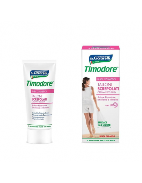 Timodore Crema per talloni screpolati ad azione intensiva, emolliente ed idratante 75ml