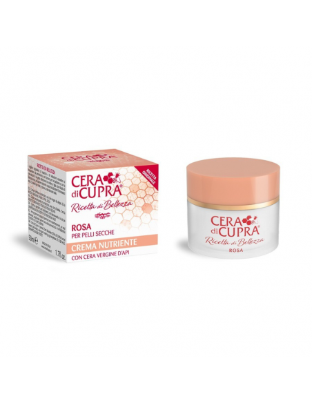 Cera di Cupra Crema rosa nutriente e protettiva per pelli secche vaso 50ml