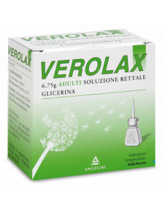 Verolax adulti soluzione rettale con Glicerina per stitichezza 6 microclismi 6,75g