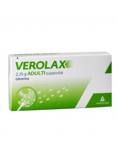 Verolax adulti 18 supposte di Glicerina per stitichezza 2,25g