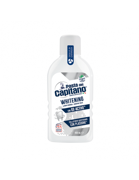 Pasta del Capitano collutorio Whitening e denti sensibili gusto menta 400ml