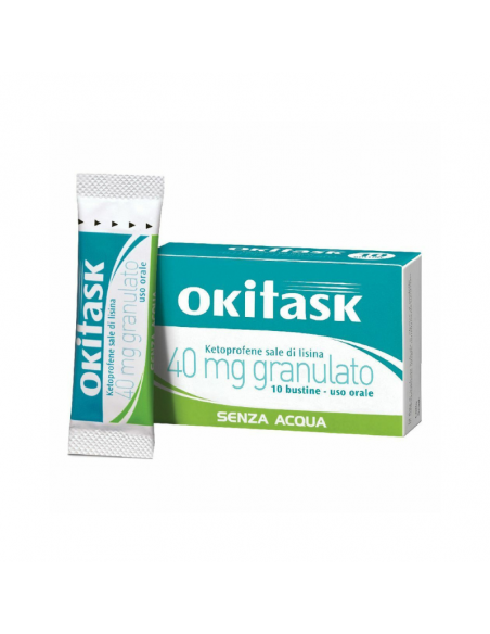 Okitask antinfiammatorio orosolubile granulato 10 bustine 40mg