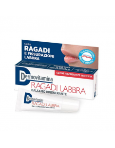 Dermovitamina ragadi balsamo rigenerante labbra contro fissurazioni e screpolature 8ml