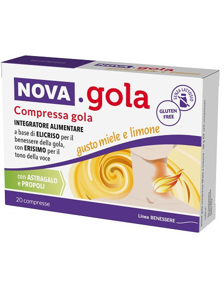 Nova gola miele limone 20 compresse