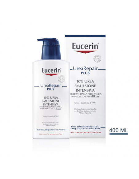 Eucerin UreaRepair Plus 10% urea emulsione intensiva per pelle estremamente secca, desquamata e con prurito 400ml