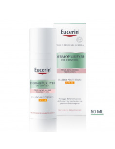 Eucerin DermoPurifyer Oil Control fluido protettivo SPF30 contro i segni dell'acne 50ml