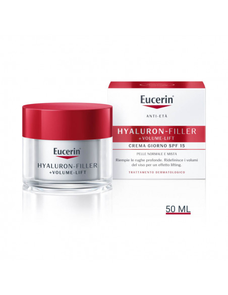 Eucerin Hyaluron-Filler +Volume-Lift crema viso giorno SPF15 anti-età 50ml