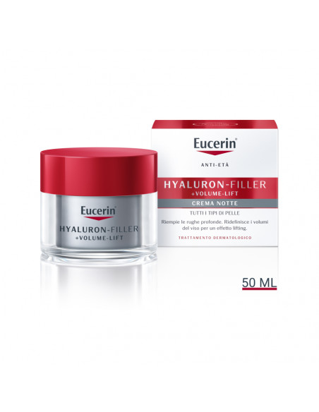 Eucerin Hyaluron-Filler +Volume-Lift crema viso notte anti-età 50ml