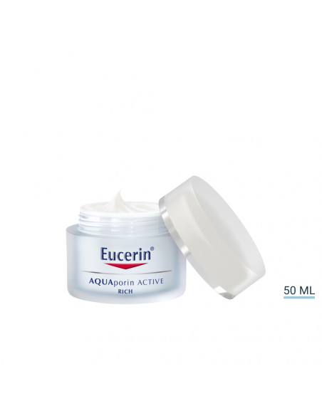 Eucerin Aquaporin Active Rich crema viso idratante per pelli secche e sensibili 50ml