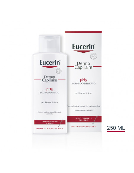 Eucerin Dermo Capillare shampoo delicato PH5 per cuoio capelluto sensibile 250ml