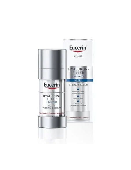 Eucerin Hyaluron-Filler +3x Effect peeling & serum notte anti-età ad azione esfoliante e rigenerante 30ml