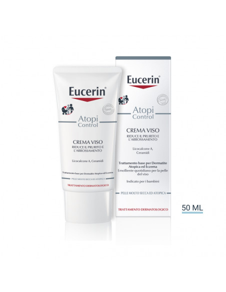 Eucerin Atopi Control crema viso contro prurito e arrossamento per pelle secca e atopica 50ml