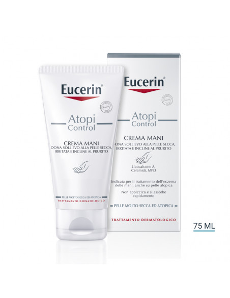 Eucerin Atopi Control crema mani lenitiva per pelle secca e atopica 75ml