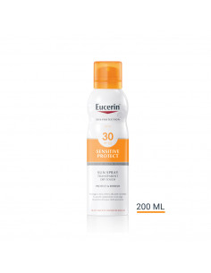 Eucerin Sun Protection Sensitive Protect spray corpo solare secco e trasparente per pelle sensibile SPF30 200ml