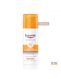 Eucerin Sun Protection Pigment Control Tinted gel-crema viso solare colorazione media anti-macchia SPF50+ 50ml