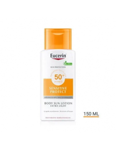 Eucerin Sun Protection Sensitive Protect lozione corpo solare extra light SPF50+ 150ml