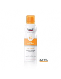 Eucerin Sun Protection Oil Control spray corpo solare secco e trasparente SPF50+ 200ml