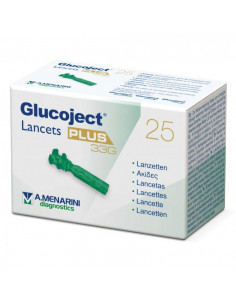 Glucoject Lancets Plus g33 lancette pungidito sterili compatibili 25 lancette