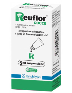 Reuflor gocce fermenti lattici vivi per l'equilibrio della flora intestinale 5ml