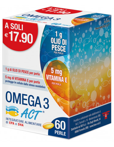 Omega 3 Act per la normale funzione cardiaca 60 perle