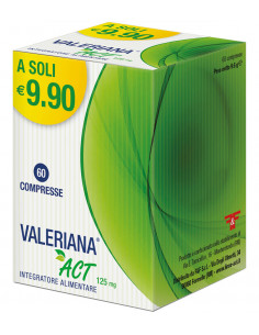 Valeriana Act 125 mg per il rilassamento in caso di stress 60 compresse