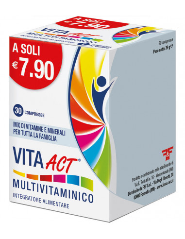 Vita Act Multivitaminico per il benessere quotidiano di tutta la famiglia 30 compresse