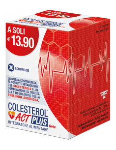 Colesterol Act Plus Forte per il mantenimento del colesterolo e della pressione arteriosa 30 compresse