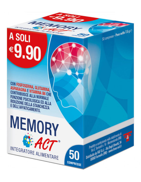 Memory Act per la funzione psicologica e le funzioni cognitive 50 compresse