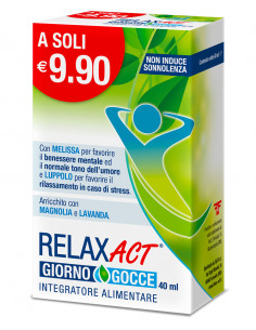 Relax Act giorno gocce per il benessere mentale e tono dell'umore 40 ml