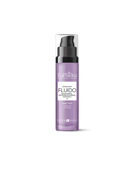 Euphidra Ultralight fluido niacinamide, peptidi e vitamina C illuminante e uniformante 50ml