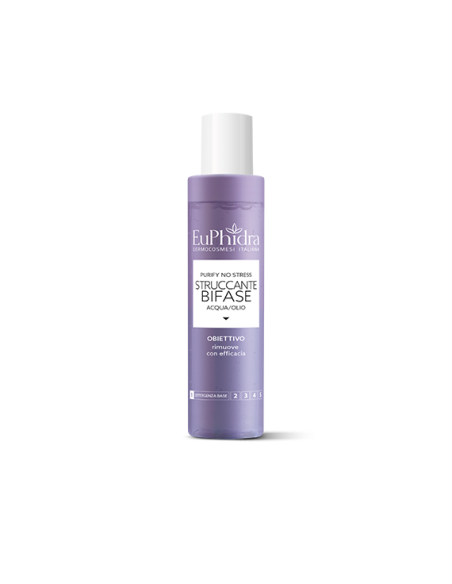 Euphidra Purify No Stress struccante bifasico per rimuovere il make up 150ml