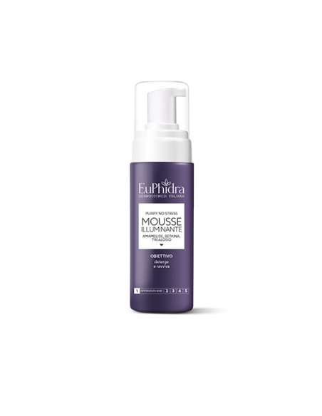 Euphidra Purify No Stress mousse illuminante e purificante 175ml