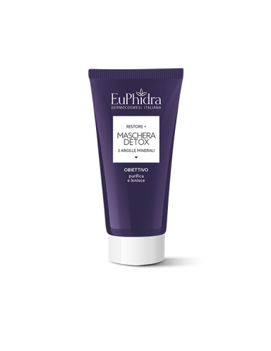 Euphidra Restore+ maschera detox 3 argille minerali purificante 75ml