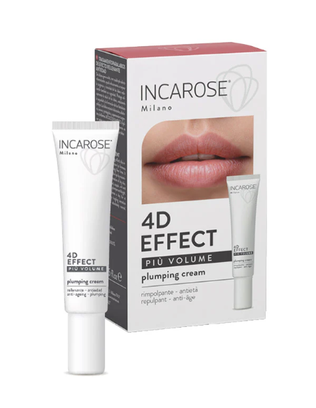 Incarose 4D Effect più volume plumping cream crema labbra rimpolpante 15ml