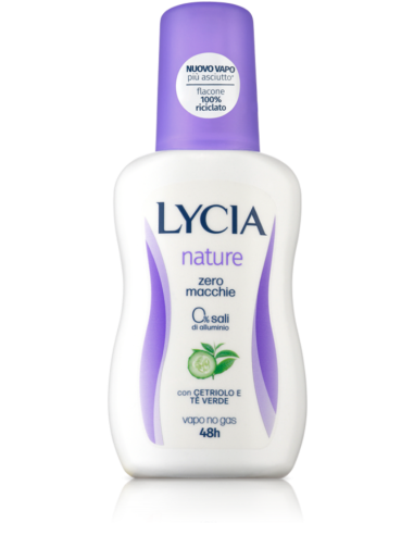 Lycia Nature vapo no gas 48h zero macchie Cetriolo e Tè verde 75ml