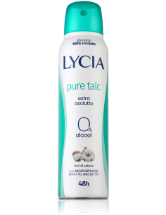 Lycia Pure Talc spray 48h extra asciutto Talco e Fiori di cotone 150ml