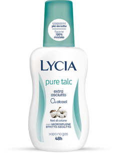 Lycia Pure Talc vapo no gas 48h extra asciutto Talco e Fiori di cotone 150ml