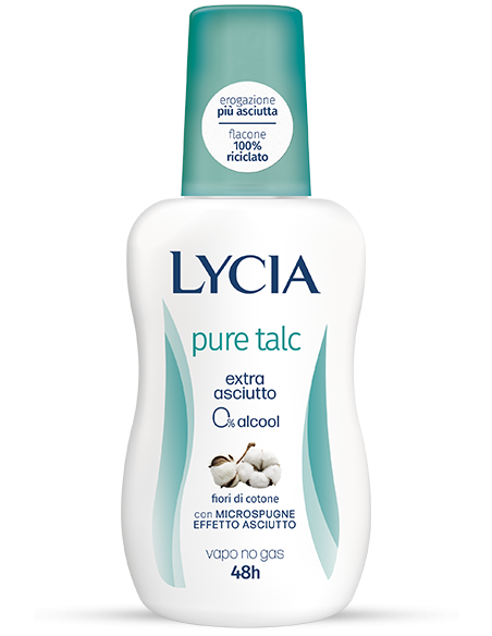 Lycia Pure Talc vapo no gas 48h extra asciutto Talco e Fiori di cotone 150ml