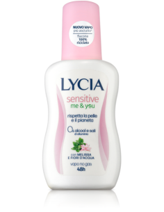 Lycia Sensitive Me&You vapo no gas 48h anti odore e anti macchia Melissa e Fiori d'acqua 75ml