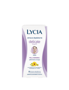 Lycia Delicate Touch strisce depilatorie viso per pelli sensibili 20 strisce